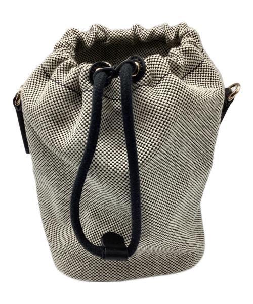 FURLA（フルラ）FURLA (フルラ) バケット巾着ショルダーバッグ ブラックの古着・服飾アイテム