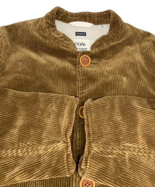 nanamica（ナナミカ）nanamica (ナナミカ) Corduroy Band Collar Jacket ブラウン サイズ:WSの古着・服飾アイテム