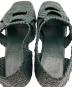 中古・古着 HEREU (ヘリュー) Serra woven-leather sandals グリーン サイズ:37：20000円