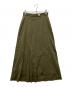 MURRAL（ミューラル）の古着「アシンメトリープリーツスカート」｜カーキ