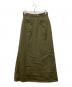 MURRAL (ミューラル) アシンメトリープリーツスカート カーキ サイズ:38：4500円
