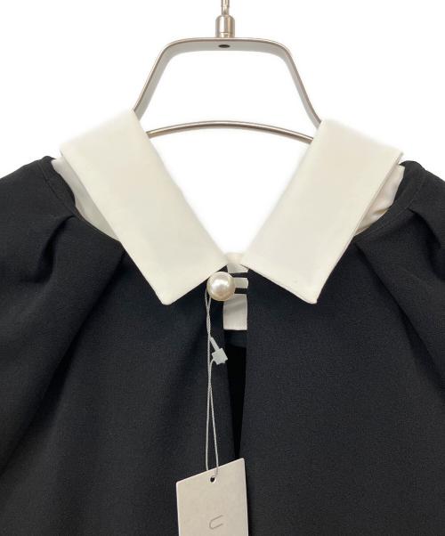 UNFILO（アンフィーロ）UNFILO (アンフィーロ) BEAUTY MOVE 2WAYブラウス ブラック サイズ:Mの古着・服飾アイテム