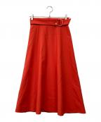 ANAYIアナイ）の古着「ソフトオックスベルトデザイン スカート」｜レッド