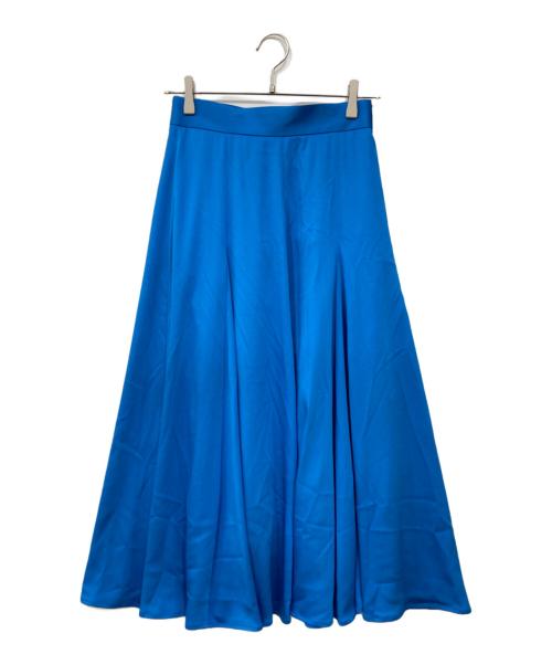 ANAYI（アナイ）ANAYI (アナイ) ハンマーサテンマチスカート ブルー サイズ:36の古着・服飾アイテム