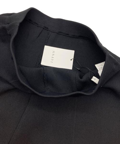 ANAYI（アナイ）ANAYI (アナイ) レーヨンナイロンニットパンツ ブラック サイズ:38の古着・服飾アイテム