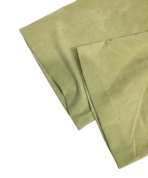 qualite（カリテ）qualite (カリテ) シャンブレーベルベットレギンスパンツ ライム サイズ:38 未使用品の古着・服飾アイテム