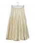 ANAYI (アナイ) カッセンライトサテンティアード スカート イエロー サイズ:38：9000円