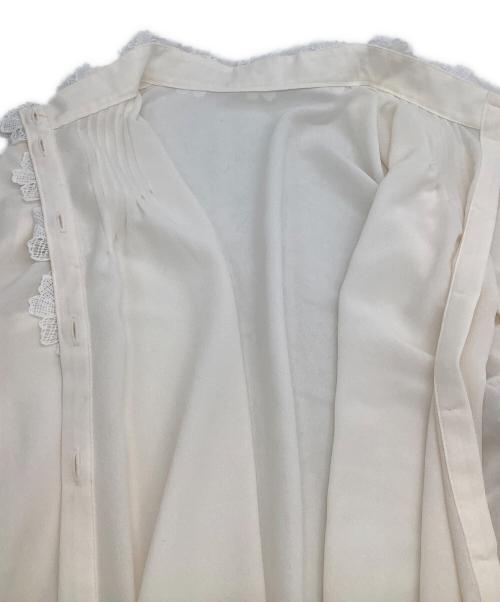 ANAYI（アナイ）ANAYI (アナイ) ジョーゼットフラワーレース ブラウス ホワイト サイズ:38 未使用品の古着・服飾アイテム