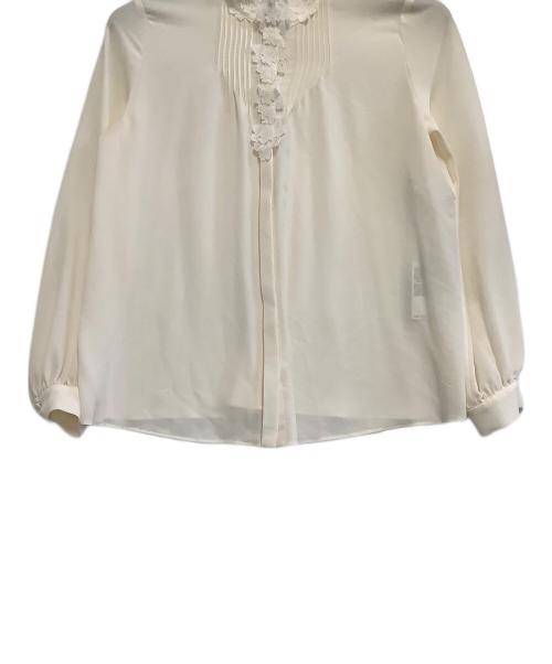 ANAYI（アナイ）ANAYI (アナイ) ジョーゼットフラワーレース ブラウス ホワイト サイズ:38 未使用品の古着・服飾アイテム