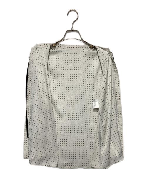 ANAYI（アナイ）ANAYI (アナイ) ピンドットプリントボウタイブラウス アイボリー サイズ:38の古着・服飾アイテム