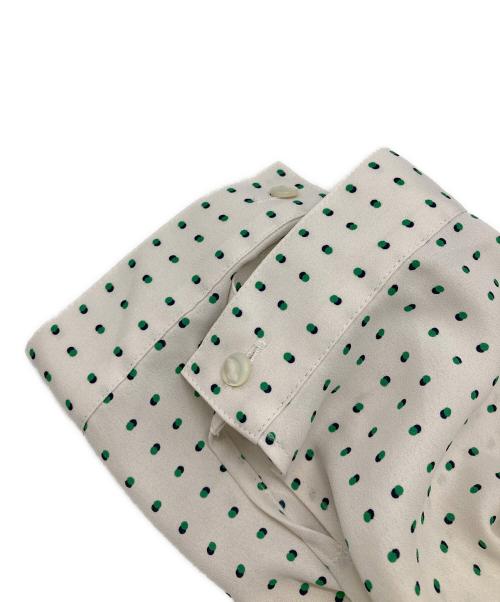 ANAYI（アナイ）ANAYI (アナイ) ピンドットプリントボウタイブラウス アイボリー サイズ:38の古着・服飾アイテム