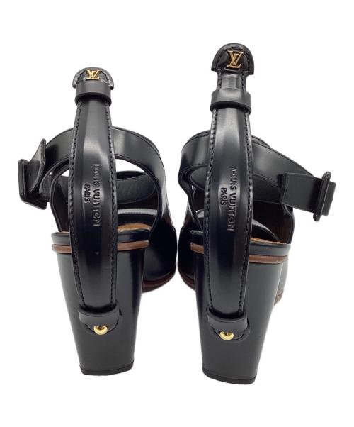 LOUIS VUITTON（ルイヴィトン）LOUIS VUITTON (ルイ ヴィトン) サンダル ブラック サイズ:37の古着・服飾アイテム