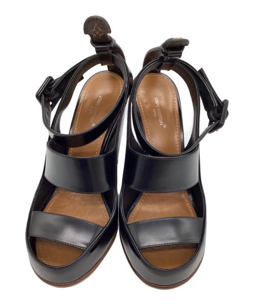 LOUIS VUITTON（ルイヴィトン）LOUIS VUITTON (ルイ ヴィトン) サンダル ブラック サイズ:37の古着・服飾アイテム