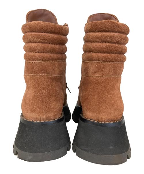 3.1 phillip lim（スリーワンフィリップリム）3.1 phillip lim (スリーワンフィリップリム) Kate Lug Sole Double Zip Boot ブラウン サイズ:37の古着・服飾アイテム