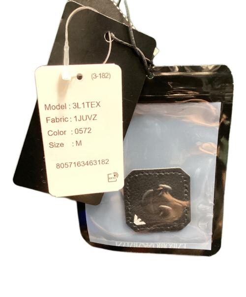 EMPORIO ARMANI（エンポリオアルマーニ）EMPORIO ARMANI (エンポリオアルマーニ) レザーパッチTシャツ グリーン サイズ:М 未使用品の古着・服飾アイテム