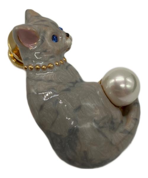 VENDOME BOUTIQUE（ヴァンドームブティック）VENDOME BOUTIQUE (ヴァンドームブティック) ブローチ グレー×ゴールドの古着・服飾アイテム