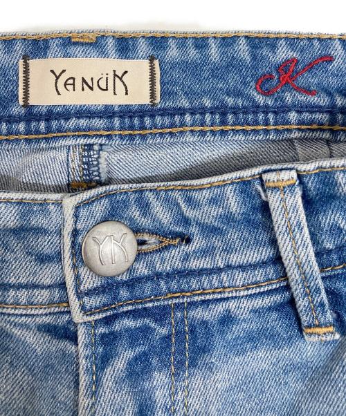 YANUK（ヤヌーク）YANUK (ヤヌーク) ECO DENIM ローライズ ストレート インディゴ サイズ:XSの古着・服飾アイテム