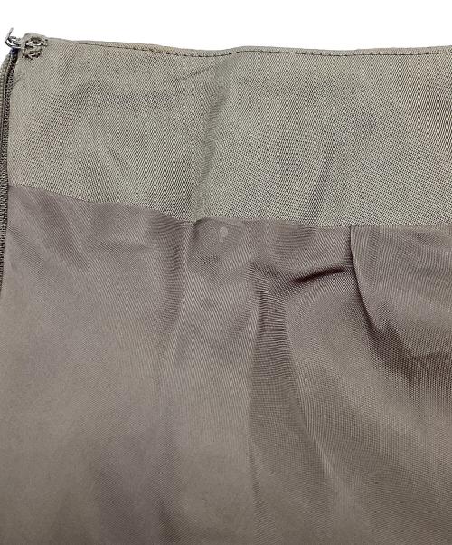 SACRA（サクラ）SACRA (サクラ) ACETATE VINTAGE TWILL SKIRT　ツイルスカート カーキ サイズ:36の古着・服飾アイテム