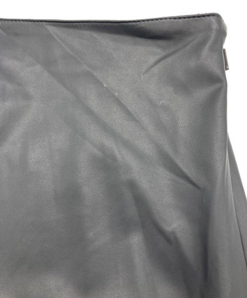 MaxMara LEISURE（マックスマーラレジャー）MaxMara LEISURE (マックスマーラレジャー) レザールック ジャージー スカート グレー サイズ:XSの古着・服飾アイテム