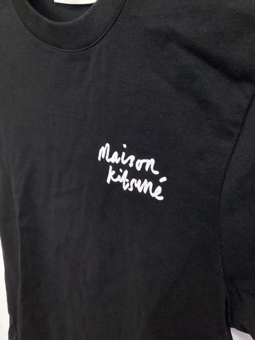 maison kitsune（メゾンキツネ）MAISON KITSUNE (メゾンキツネ) MINI HANDWRITING CLASSIC ブラック サイズ:XSの古着・服飾アイテム