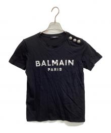 BALMAIN（バルマン）の古着「ボタンロゴTシャツ」｜ブラック