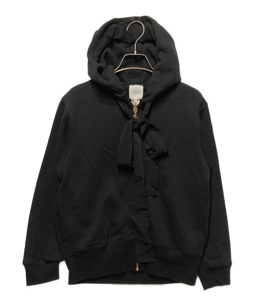 patou（パトゥ）patou (パトゥ) オーガニックコットンパトゥジップアップフーディー ブラック サイズ:XSの古着・服飾アイテム