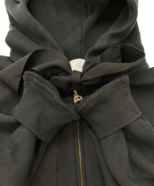 patou（パトゥ）patou (パトゥ) オーガニックコットンパトゥジップアップフーディー ブラック サイズ:XSの古着・服飾アイテム