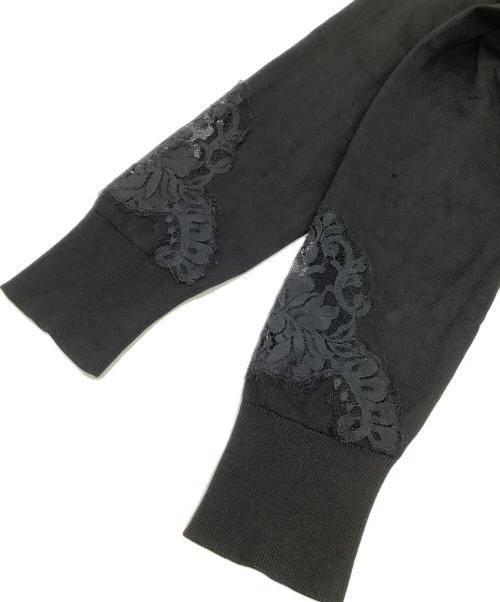 DOLCE & GABBANA（ドルチェ＆ガッバーナ）DOLCE & GABBANA (ドルチェ＆ガッバーナ) シルクレースカーディガン ブラック サイズ:36の古着・服飾アイテム