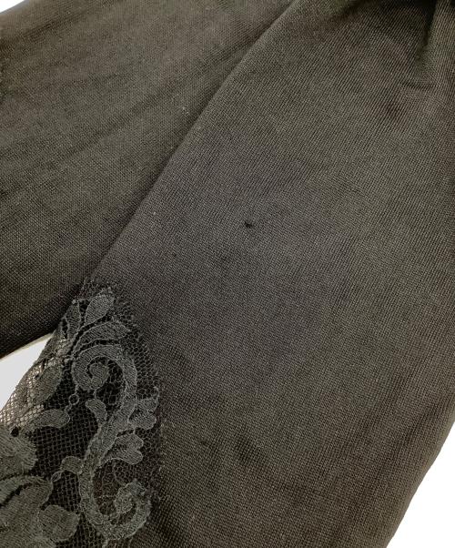 DOLCE & GABBANA（ドルチェ＆ガッバーナ）DOLCE & GABBANA (ドルチェ＆ガッバーナ) シルクレースカーディガン ブラック サイズ:36の古着・服飾アイテム