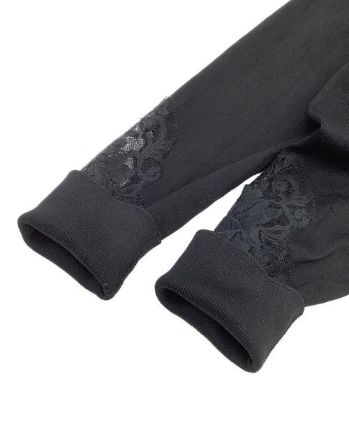 DOLCE & GABBANA（ドルチェ＆ガッバーナ）DOLCE & GABBANA (ドルチェ＆ガッバーナ) シルクレースカーディガン ブラック サイズ:36の古着・服飾アイテム