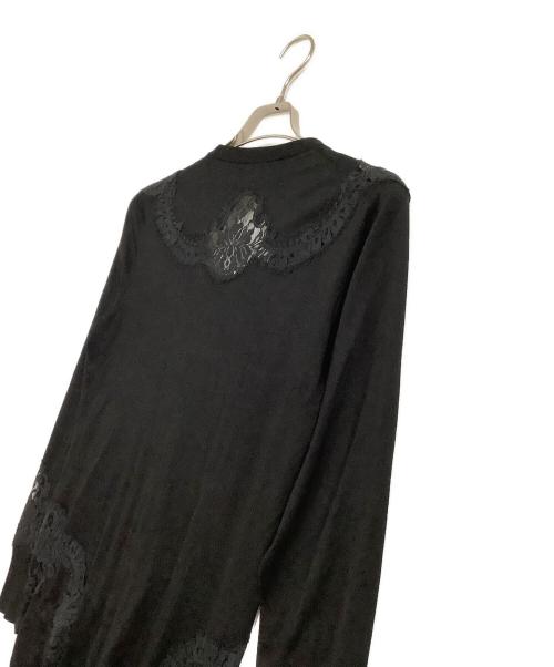 DOLCE & GABBANA（ドルチェ＆ガッバーナ）DOLCE & GABBANA (ドルチェ＆ガッバーナ) シルクレースカーディガン ブラック サイズ:36の古着・服飾アイテム