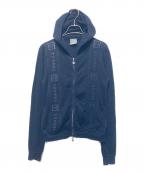 CHANELシャネル）の古着「ニットパーカー」｜ネイビー