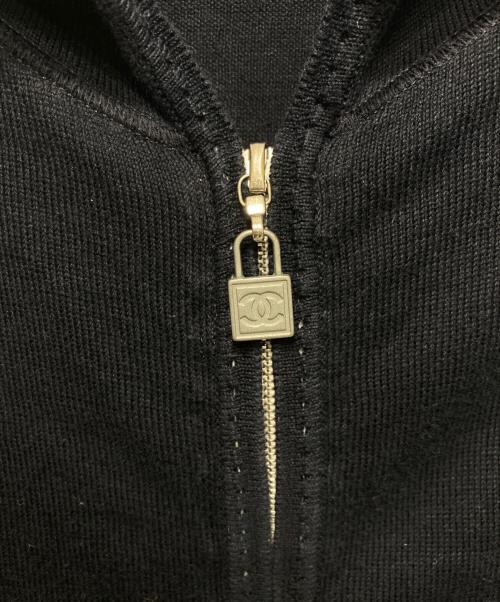 CHANEL（シャネル）CHANEL (シャネル) ニットパーカー ネイビー サイズ:36の古着・服飾アイテム