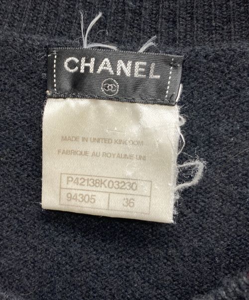 CHANEL（シャネル）CHANEL (シャネル) ココマークカシミヤニットワンピース ブラック サイズ:36の古着・服飾アイテム