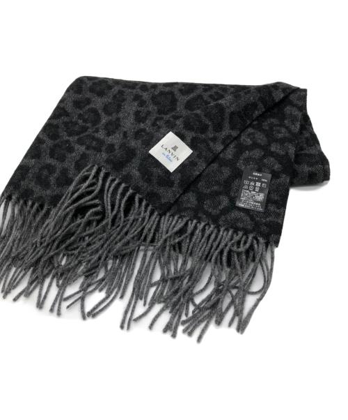 LANVIN en Bleu（ランバンオンブルー）LANVIN en Bleu (ランバンオンブルー) カシミヤストール グレーの古着・服飾アイテム