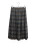 AURALEE（オーラリー）の古着「SUPER LIGHT WOOL CHECK PLEATED SKIRT」｜ブラウン