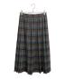 AURALEE (オーラリー) SUPER LIGHT WOOL CHECK PLEATED SKIRT ブラウン サイズ:SIZE 1：6000円