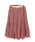 UNTITLED (アンタイトル) リネンストライプ フレアスカート ピンク サイズ:46：4000円