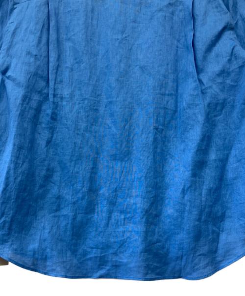 INED（イネド）INED (イネド) リネンレギュラーカラーシャツ ブルー サイズ:15の古着・服飾アイテム