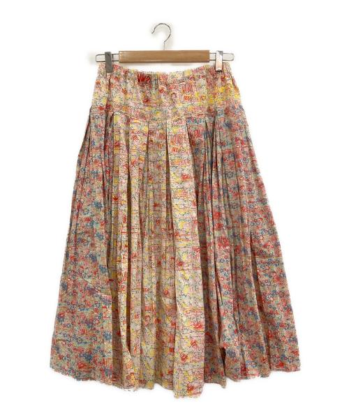 As know as olaca（アズノウアズ オオラカ）As know as olaca (アズノウアズ オオラカ) PEANUTS (ピーナッツ) LIBERTY (リバティ) リバティプリントスカート ピンク サイズ:-の古着・服飾アイテム