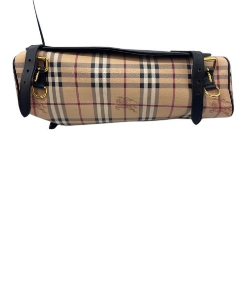 BURBERRY（バーバリー）BURBERRY (バーバリー) ブライドルメッセンジャーバッグ ブラック×ベージュの古着・服飾アイテム