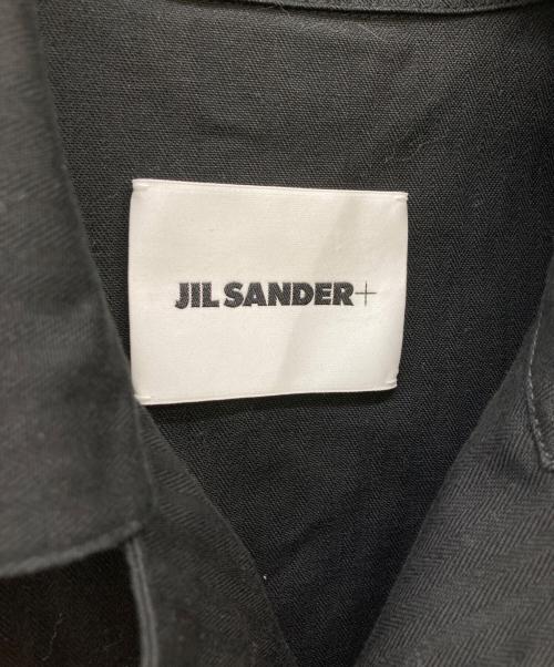 JIL SANDER+（ジルサンダープラス）JIL SANDER+ (ジルサンダープラス) オーバーサイズツイルシャツ ブラック サイズ:46の古着・服飾アイテム