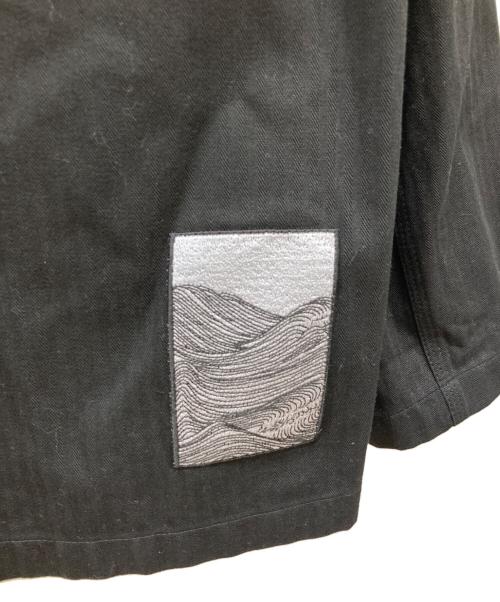JIL SANDER+（ジルサンダープラス）JIL SANDER+ (ジルサンダープラス) オーバーサイズツイルシャツ ブラック サイズ:46の古着・服飾アイテム