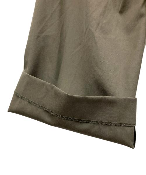 ATON（エイトン）ATON (エイトン) COMPACT WOOLツータックワイドパンツ カーキ サイズ:SIZE 00の古着・服飾アイテム