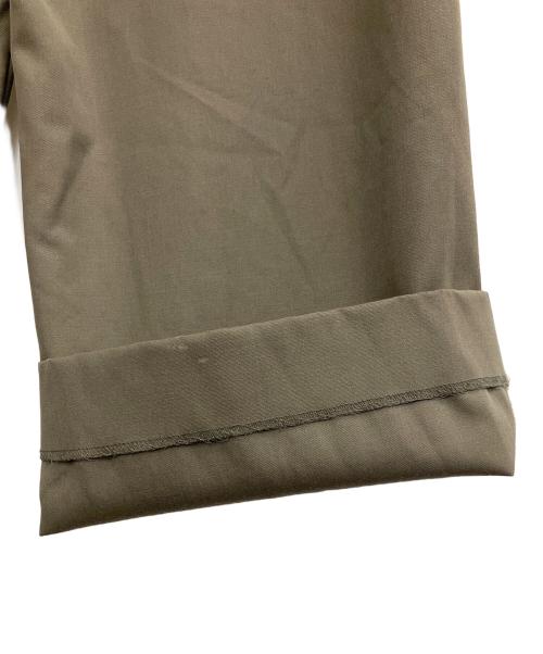 ATON（エイトン）ATON (エイトン) COMPACT WOOLツータックワイドパンツ カーキ サイズ:SIZE 00の古着・服飾アイテム