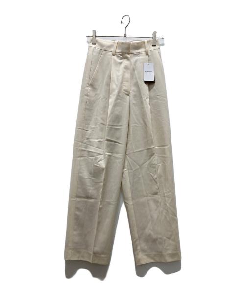R'IAM PLAGE（リアム プラージュ）R'IAM PLAGE (リアム プラージュ) ソモウワイドパンツ アイボリー サイズ:34 未使用品の古着・服飾アイテム