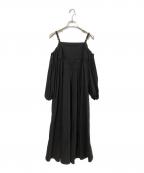 regleamリグリーム）の古着「バルーンスリーブキャミワンピ」｜ブラック