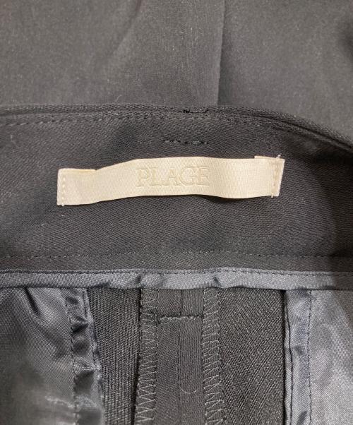 Plage（プラージュ）Plage (プラージュ) Double Cloth セミフレアパンツ ブラック サイズ:XSの古着・服飾アイテム