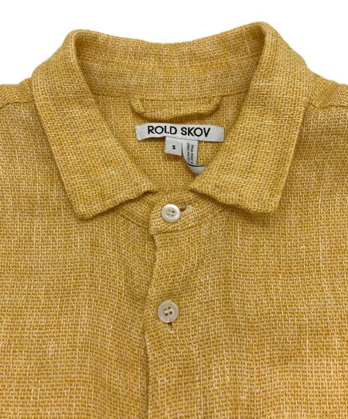 ROLD SKOV（ロードスコフ）ROLD SKOV (ロードスコフ) リネンブレンド半袖シャツ イエロー サイズ:Sの古着・服飾アイテム