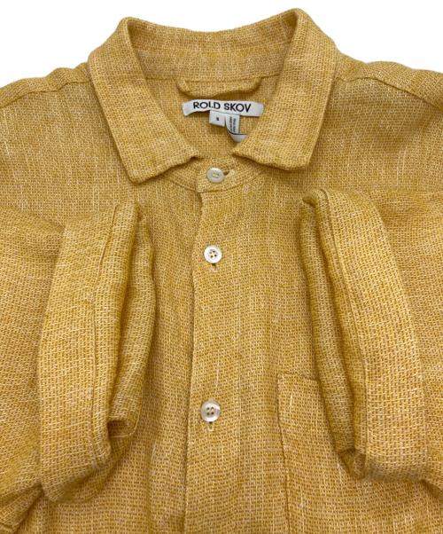 ROLD SKOV（ロードスコフ）ROLD SKOV (ロードスコフ) リネンブレンド半袖シャツ イエロー サイズ:Sの古着・服飾アイテム